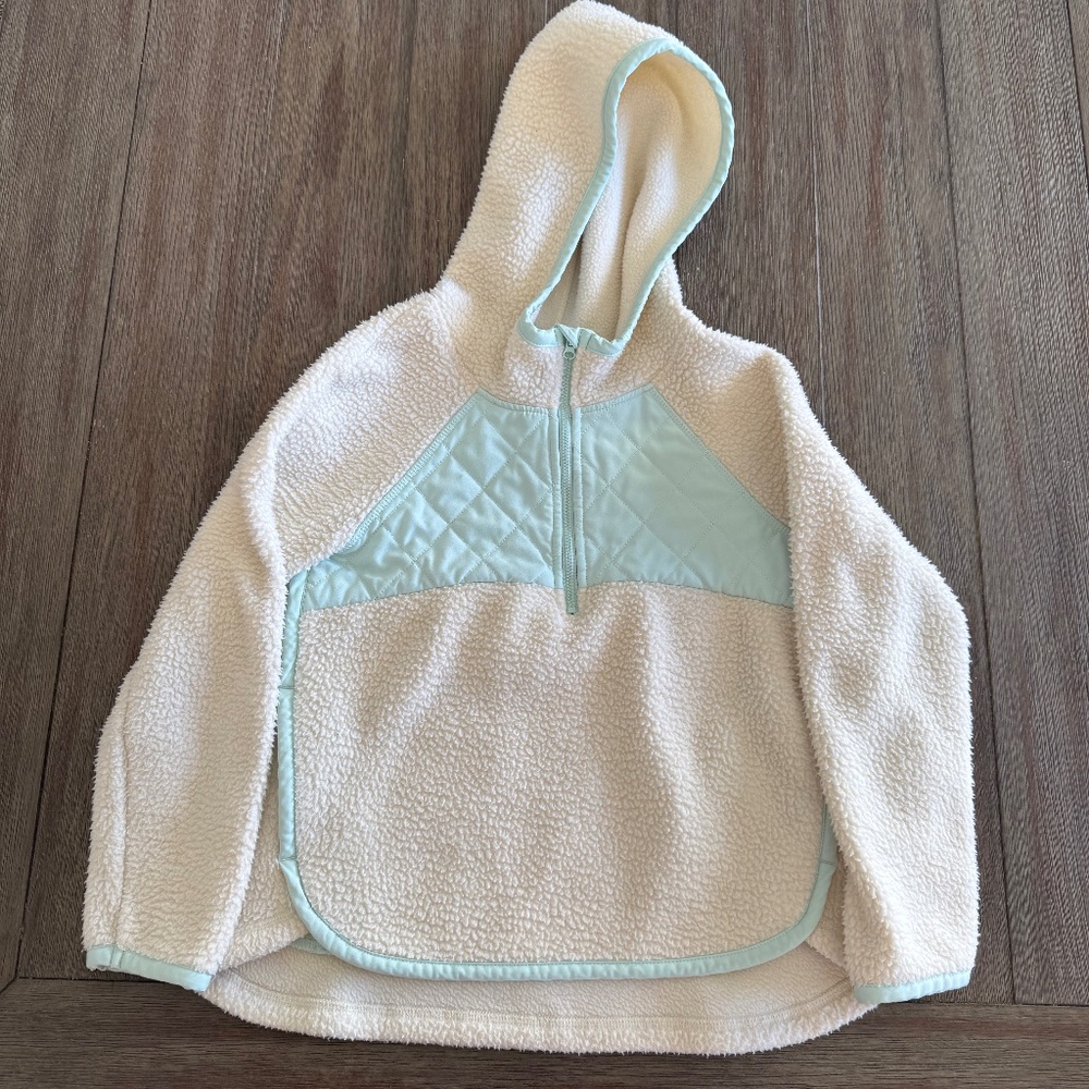 TEK Gear girls fleece pullover quarter zip hoodie